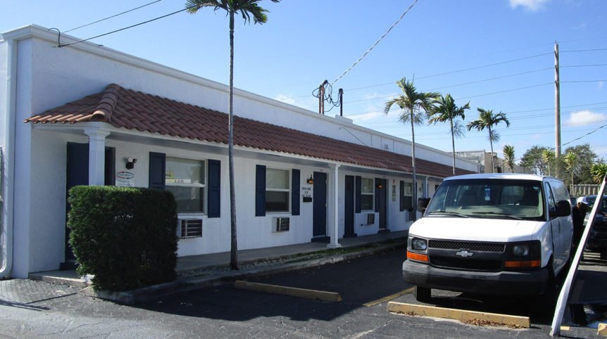 front doors of building